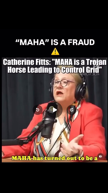 "MAHA" IS A FRAUD ⚠️ Catherine Fitts: "MAHA is a Trojan Horse Leading to Control Grid"