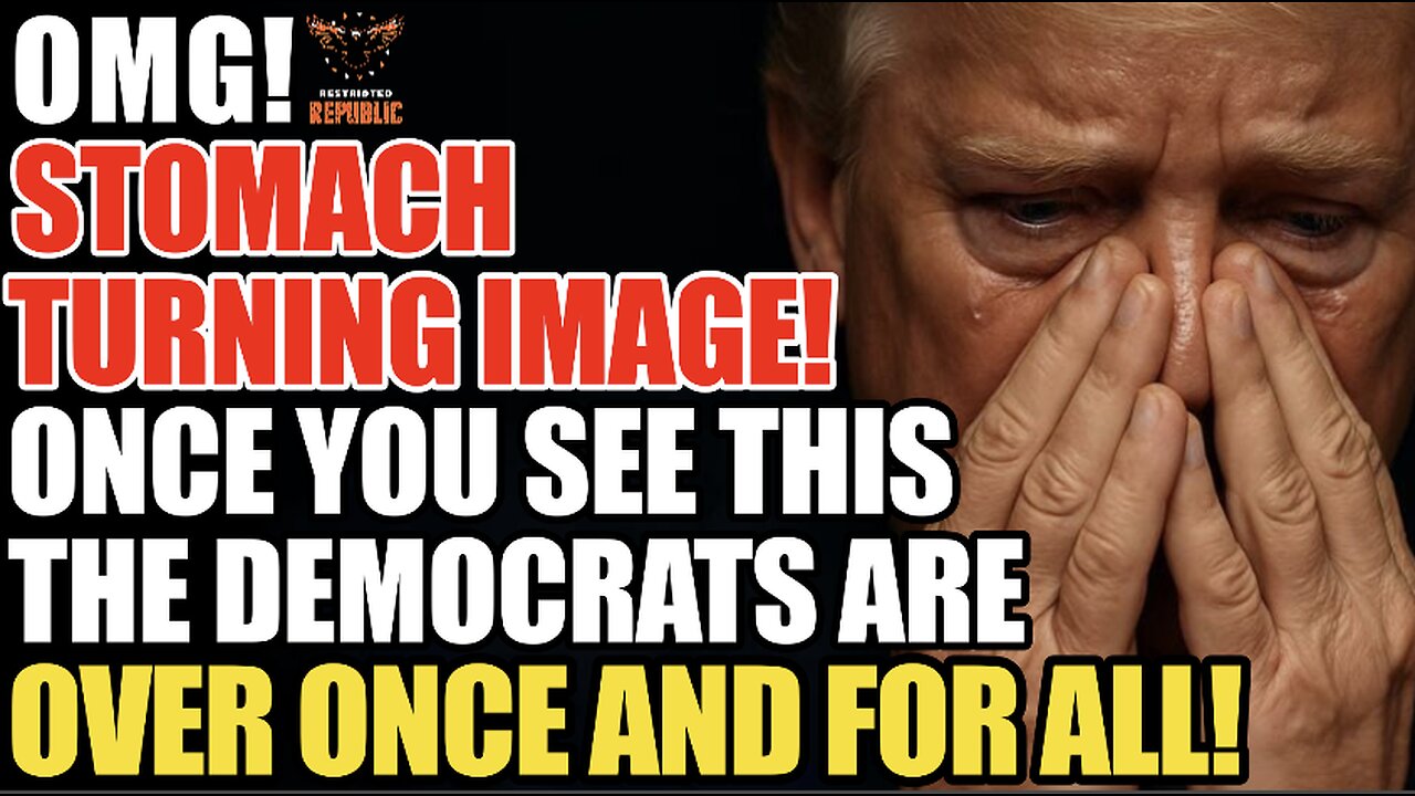 OMG! Stomach Turning Image! Once You See THIS, the Democrats Are Over Once and For All!