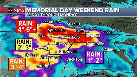 Severe Weather Hitting 5 U.S. States Memorial Day Weekend - Strong Mag 5.2 Quake Rattles Australia