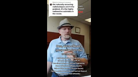natural vs. man made radioactivity?