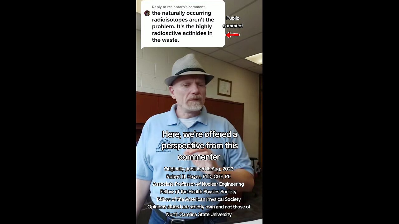 natural vs. man made radioactivity?