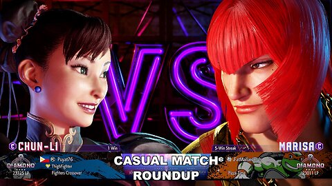 Kuya Kalbo SF6 Casual Match Roundup. Chun Li 4 star Diamond Rank [Hori Fight Stick]