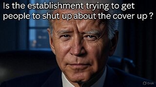 Is the establishment trying to get people to shut up about the cover up?