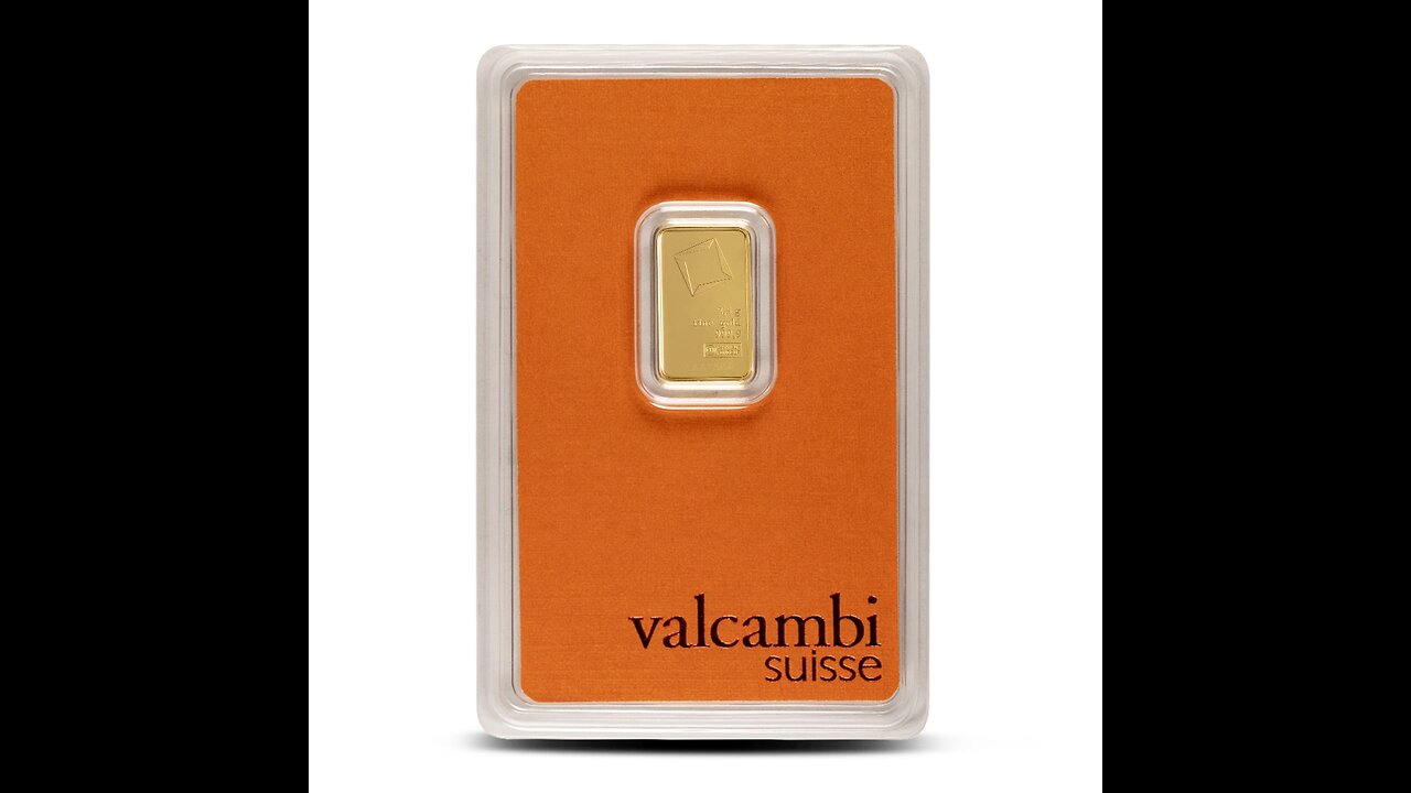 2.5 Gram Valcambi Gold Bar (New w/ Assay)
