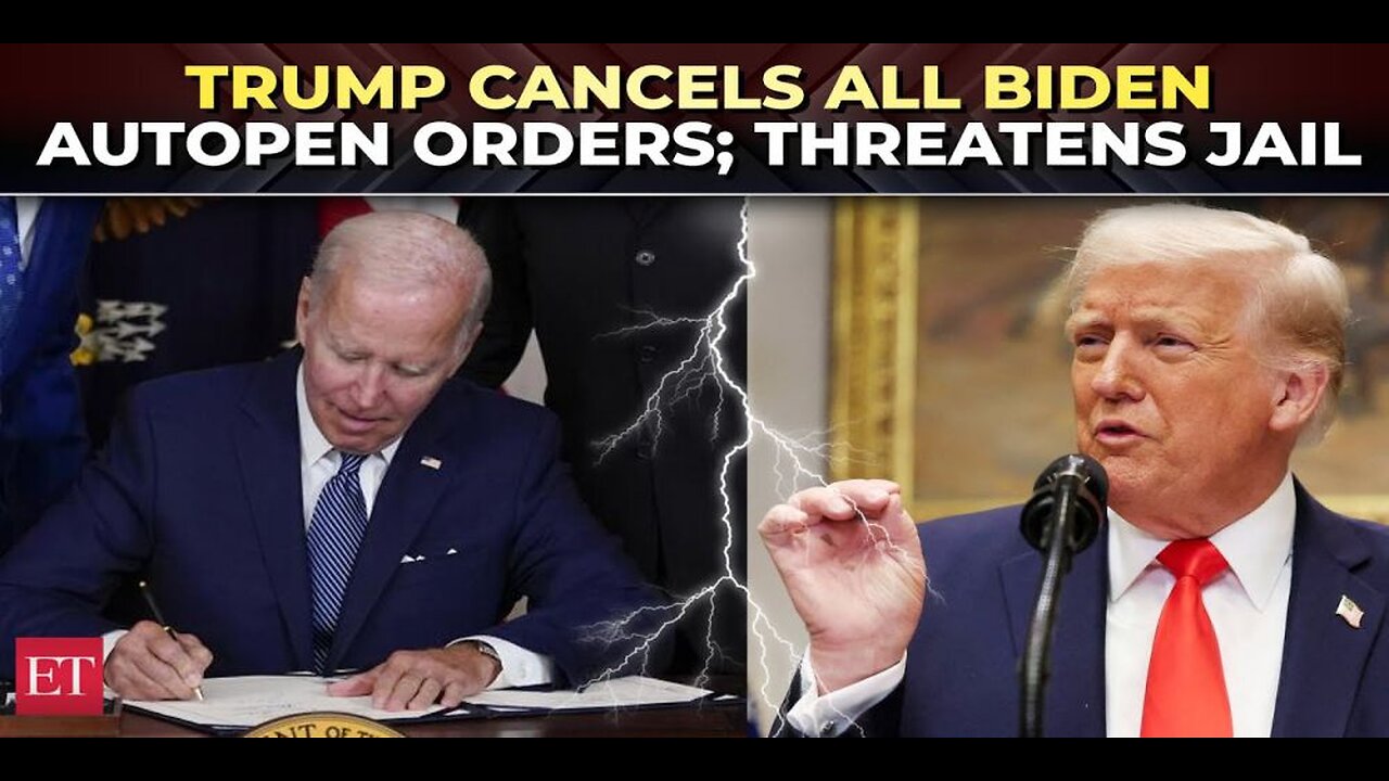 Trump Terminates All Biden Autopen Actions