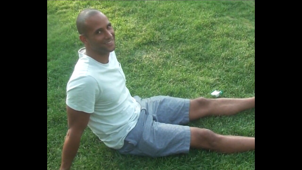Luodong Massages Bald White Man On The Grass