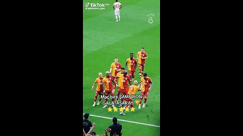 The moment Galatasaray won the super lig