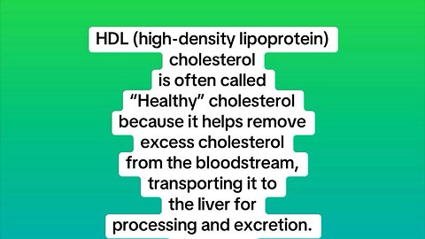 Ask for your Healthy cholesterol number from your doctor