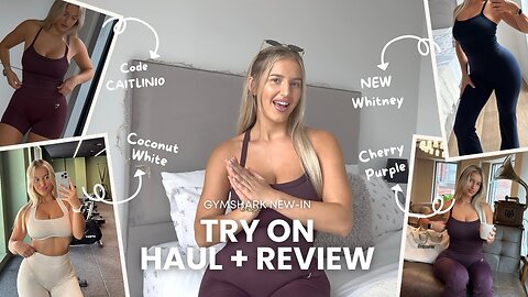 NEW Gymshark Whitney Adapt Fleck Collection | Try On Haul & Review - DC CAITLIN10 🤍