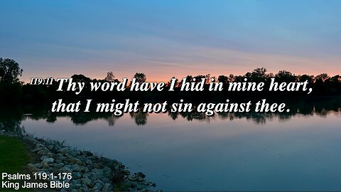 Wednesday Evening, June 4th - Thy word have I hid in mine heart