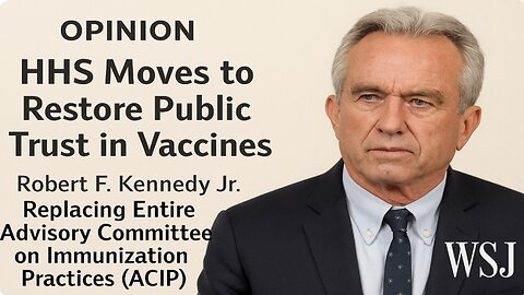 Restoring Public Trust in Vaccines: Transparency Push #RFKJr #HHS #Vaccines