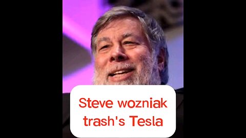 Steve wolzniak does not like Tesla. #Tesla #elon #musk #scruftuff #apple