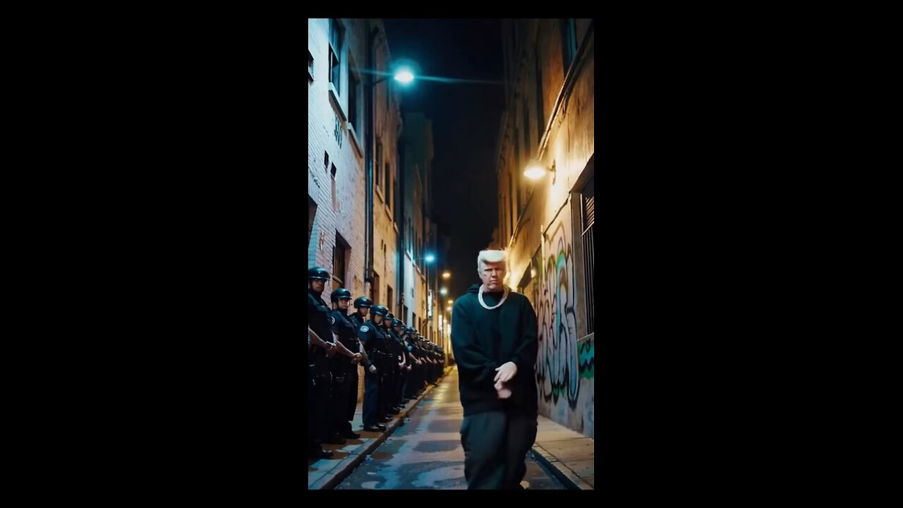 Donald Trump as a 90s rapper.