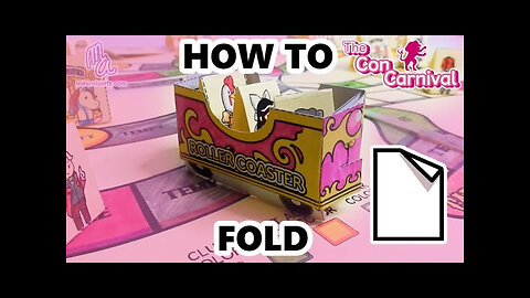 How to Fold The Mini Con-Carnival | PRINT & PLAY BORD GAME |