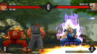 MUGEN - Evil Ryu & Evil Ken vs. Master Lue - Download