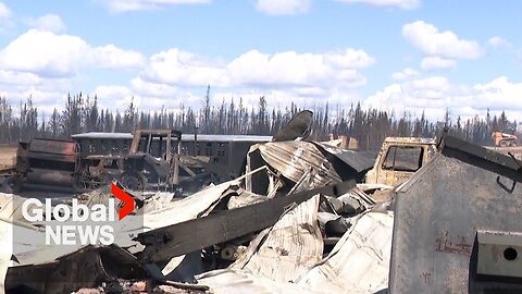 Wildfire northeast of Edmonton wipes out family farm as it burns out of control