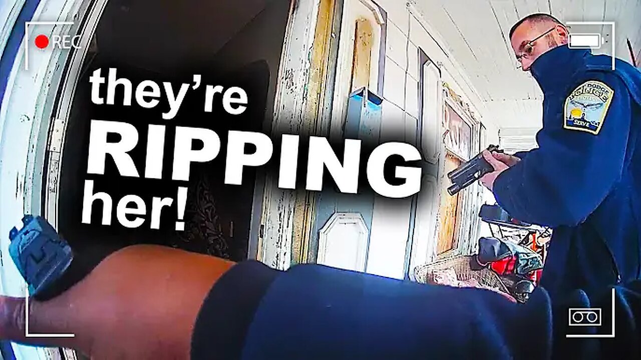 Cop Saves Woman From Getting Eaten Alive