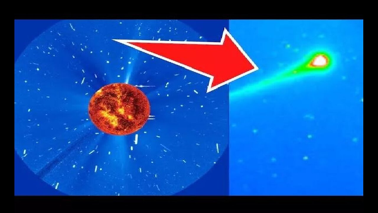 SURPRISE object sneaks out from behind sun! Headed towards EARTH