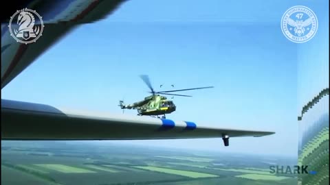 🚁🇺🇦🤩 Reconnaissance company 47 OMBR "Magura" met with a Ukrainian helicopter in the sky!
