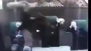 Hidden camera footage from inside a Freemason lodge