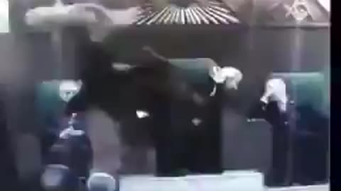 Hidden camera footage from inside a Freemason lodge