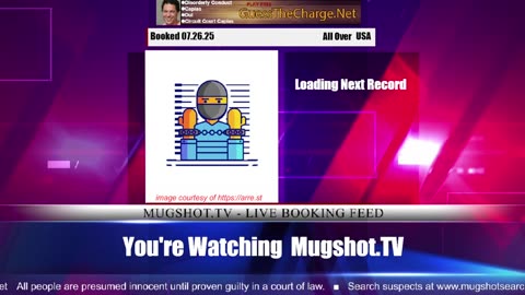 Mugshot TV - Live Arrest Booking Video Stream
