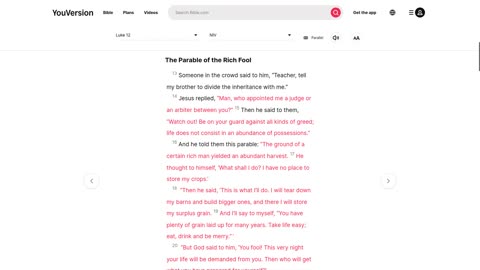 Luke 12 parable of the rich fool