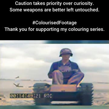 Treading Carefully US Soldiers Examine RC Mine #ColourisedHistory