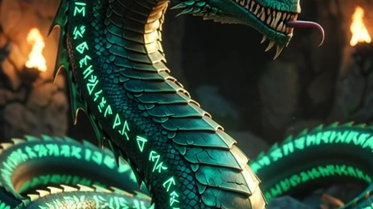 Awakening of the Rune Serpent: Nidhoggr’s Heir, AI Video