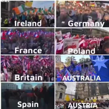 Protesty na całym świecie z powodu masowych nielegalnych migracji.