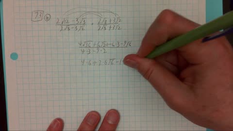 Saxon Algebra 2 Lesson 73 (b)