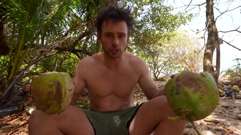 5 Days Solo Island Survival No Food, Water, or Shelter_part1