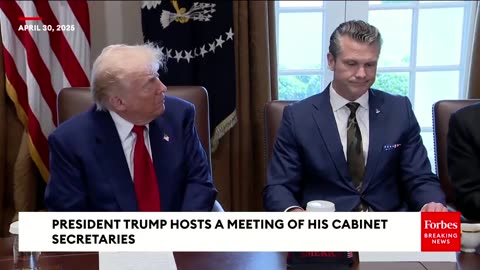 POTUS Jokes that Pete Hegseth is his 'Least Controversial' Cabinet Member