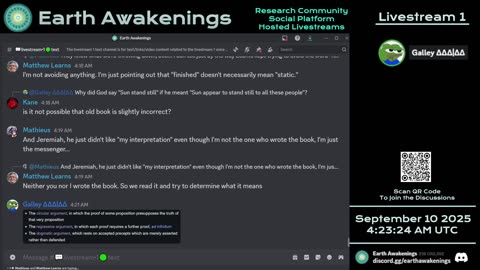 Earth Awakenings - Livestream 1 - #4009