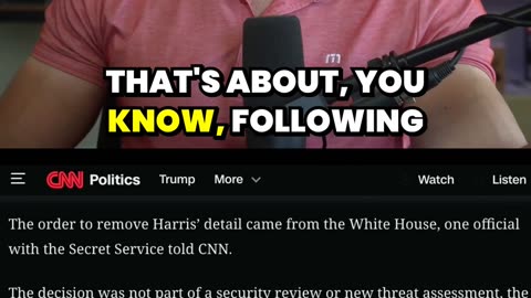 Trump PULLS PLUG on Kamala’s Secret Service After Biden’s Hidden Order