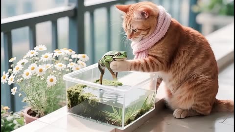 From Getting an ECG Checkup to Being Scared by a T-Rex - Little Cat in Tiger-Head Hat Episodes 61-70