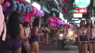 Thai nightlife with pretty girls and freelancers #97