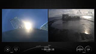 Falcon 9 touchdown on the Just Read the Instructions droneship, completing the