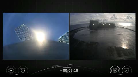 Falcon 9 touchdown on the Just Read the Instructions droneship, completing the