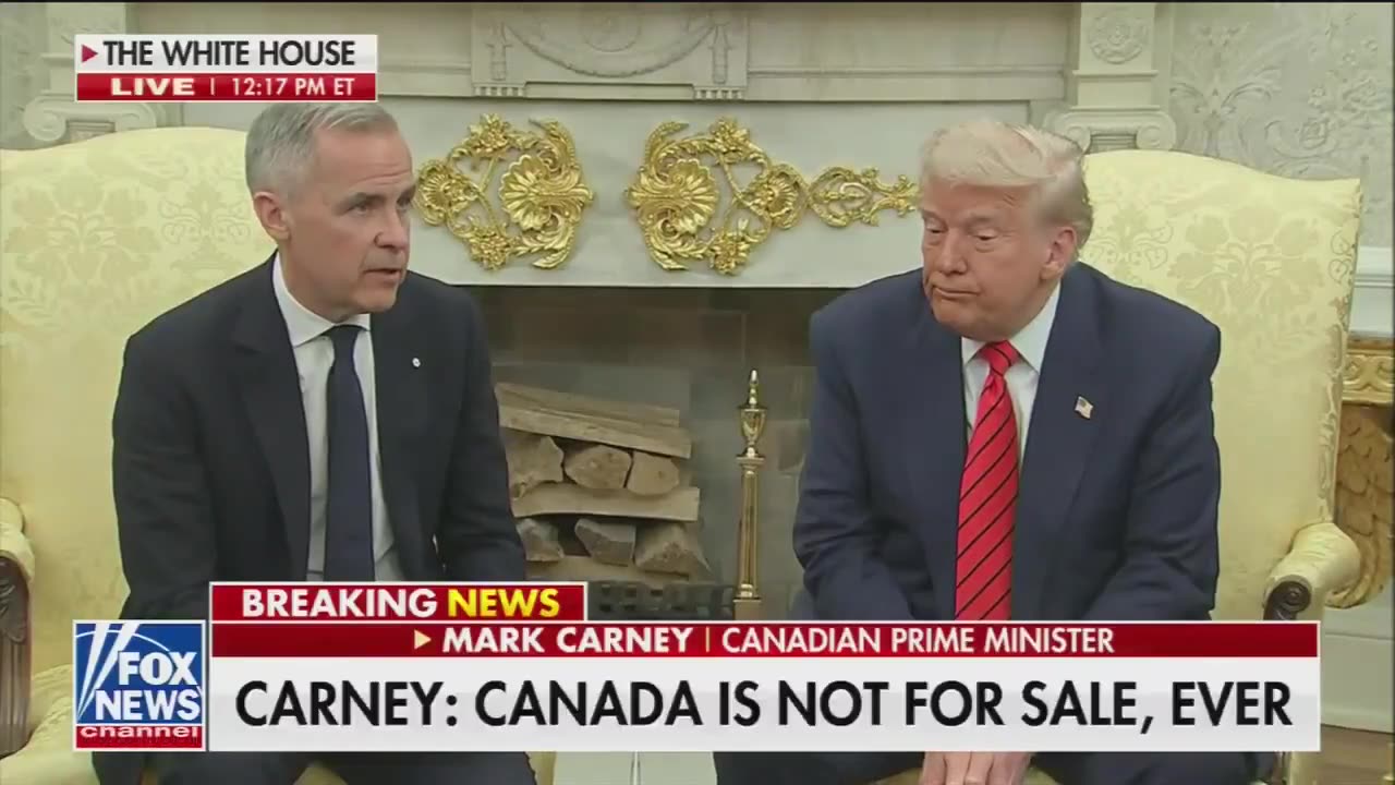 Carney says Canada is not for sale, it wont be for sale ever.. Trump: Never say never