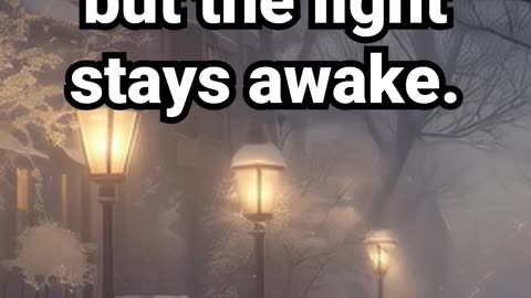 The world is asleep, but the light stays awake. #motivational #cosyambience #christmasmusic