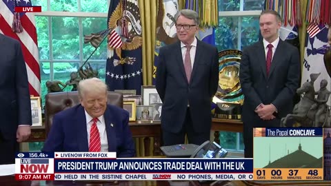 BREAKING Pres. Trump makes major trade deal with UK 'very big deal'