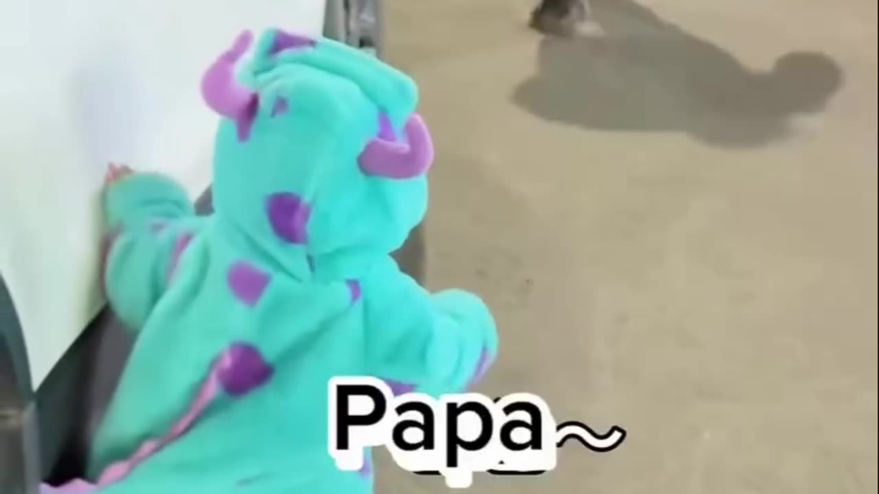 cute baby said papa