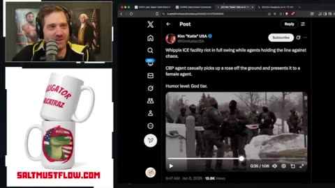 Fed Agents Mock Lefty Agitators Outside ICE Facility