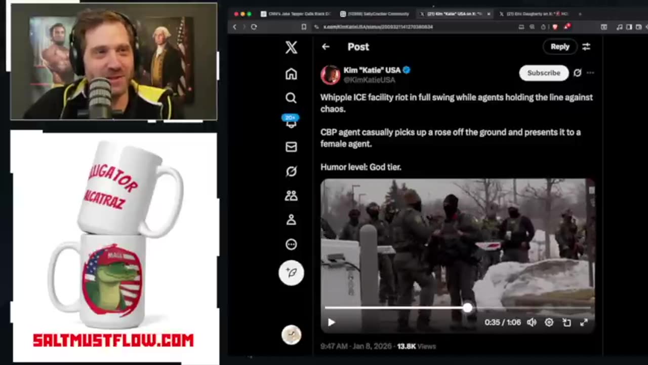 Fed Agents Mock Lefty Agitators Outside ICE Facility