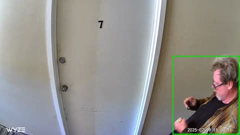 July 9, Neighbor going in & out 63 times
