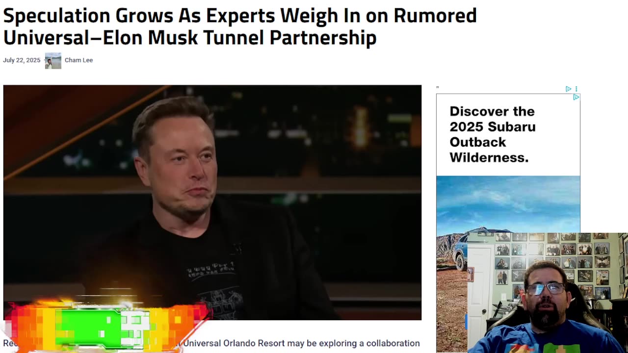 Update On Elon Musk And Universal Transportation System