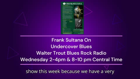 This Weeks Special Guest Frank Sultana