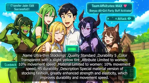 (2) They Choose SSS Warriors, I Got Medic Elf Succubus, and with Parameter Edit Maker Her Goddess