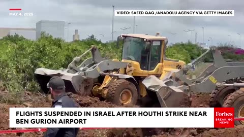 Flights Suspended In Israel After Houthi Strike Near Ben Gurion Airport